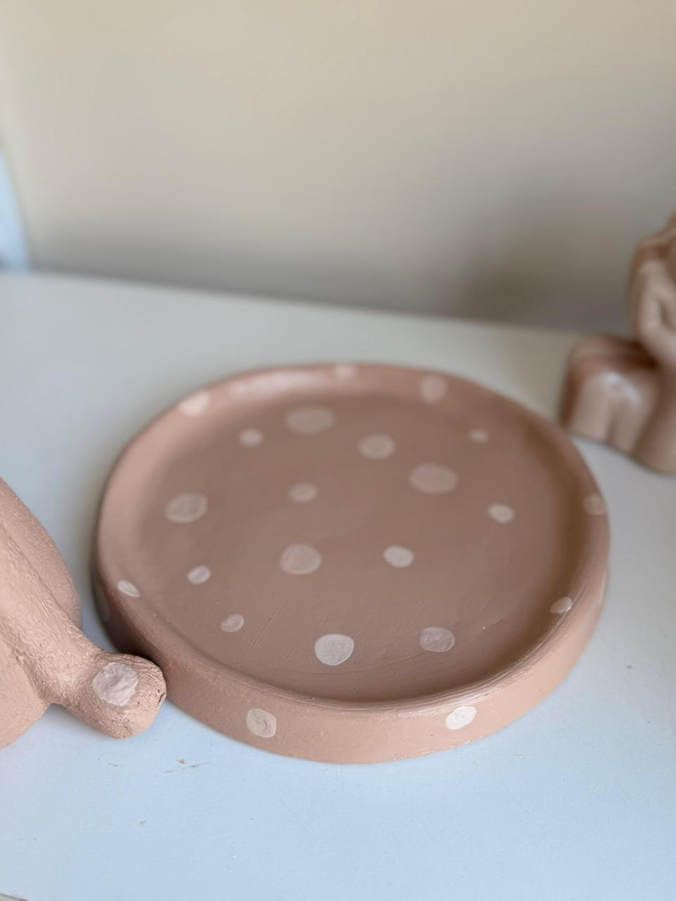 POLKA PINK PLATE