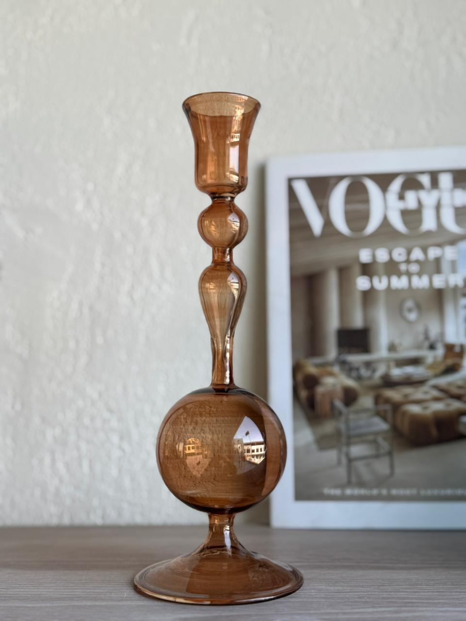 FLUTE CANDLE HOLDER HAZEL