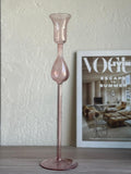FLUTE CANDLE HOLDER PINK