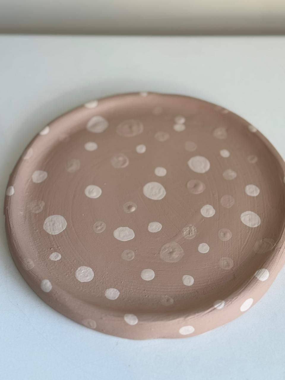 POLKA PINK PLATE