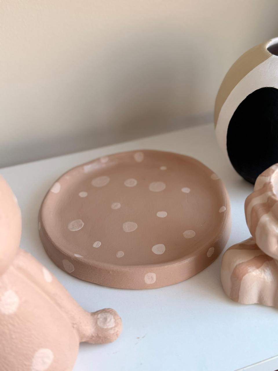 POLKA PINK PLATE